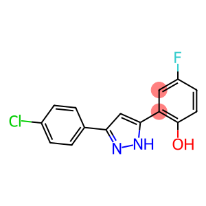 2-[3-(4-CHLOROPHENYL)-1H-PYRAZOL-5-YL]-4-FLUOROPHENOL