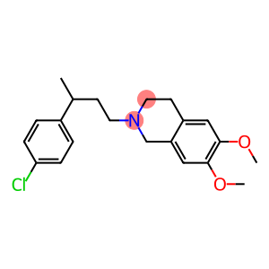 2-[3-(4-chlorophenyl)butyl]-6,7-dimethoxy-1,2,3,4-tetrahydroisoquinoline