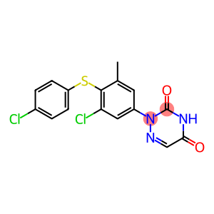 2-[3-Chloro-4-(4-chlorophenylthio)-5-methylphenyl]-1,2,4-triazine-3,5(2H,4H)-dione