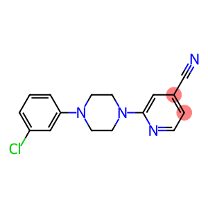 2-[4-(3-chlorophenyl)piperazin-1-yl]isonicotinonitrile