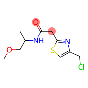 2-[4-(chloromethyl)-1,3-thiazol-2-yl]-N-(2-methoxy-1-methylethyl)acetamide