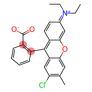 2-[7-Chloro-3-(diethyliminio)-6-methyl-3H-xanthen-9-yl]benzoic acid