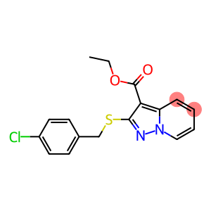 2-[[(4-Chlorophenyl)methyl]thio]pyrazolo[1,5-a]pyridine-3-carboxylic acid ethyl ester