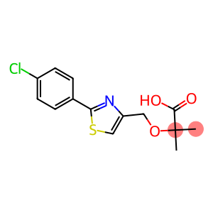 2-[[2-(4-Chlorophenyl)-4-thiazolyl]methoxy]-2-methylpropionic acid