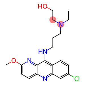 2-[[3-[(7-Chloro-2-methoxybenzo[b]-1,5-naphthyridin-10-yl)amino]propyl]ethylamino]ethanol