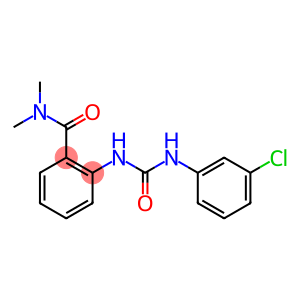 2-{[(3-chloroanilino)carbonyl]amino}-N,N-dimethylbenzamide