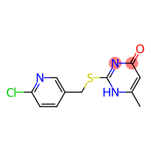 2-{[(6-chloropyridin-3-yl)methyl]sulfanyl}-6-methyl-1,4-dihydropyrimidin-4-one