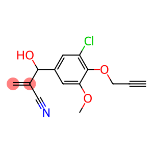 2-{[3-chloro-5-methoxy-4-(prop-2-yn-1-yloxy)phenyl](hydroxy)methyl}prop-2-enenitrile