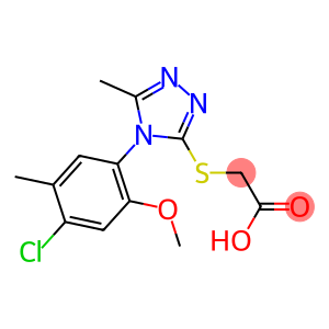 2-{[4-(4-chloro-2-methoxy-5-methylphenyl)-5-methyl-4H-1,2,4-triazol-3-yl]sulfanyl}acetic acid