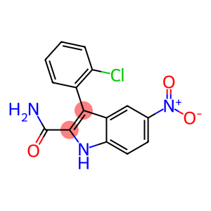 3-(2-Chlorophenyl)-5-nitro-1H-indole-2-carboxamide