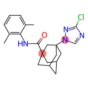 3-(3-chloro-1H-1,2,4-triazol-1-yl)-N-(2,6-dimethylphenyl)-1-adamantanecarboxamide