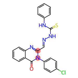 3-(4-Chlorophenyl)-2-[[[phenylamino]thiocarbonylamino]iminomethyl]quinazolin-4(3H)-one