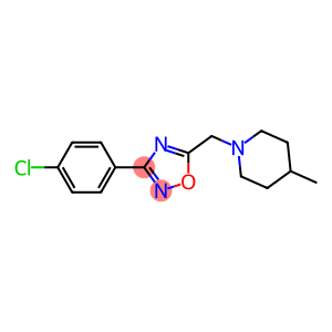 3-(4-chlorophenyl)-5-[(4-methylpiperidino)methyl]-1,2,4-oxadiazole