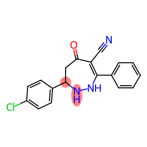 3-(4-Chlorophenyl)-6-cyano-7-phenyl-1,2,3,4-tetrahydro-5H-1,2-diazepin-5-one