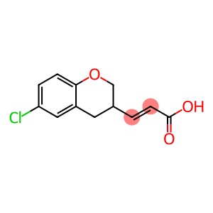 3-(6-chloro-3,4-dihydro-2H-chromen-3-yl)acrylic acid