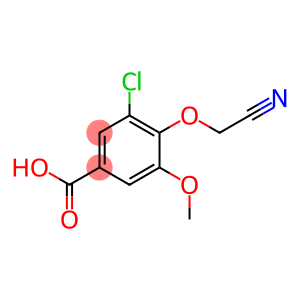 3-chloro-4-(cyanomethoxy)-5-methoxybenzoic acid