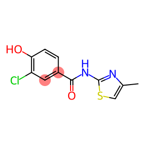 3-chloro-4-hydroxy-N-(4-methyl-1,3-thiazol-2-yl)benzamide