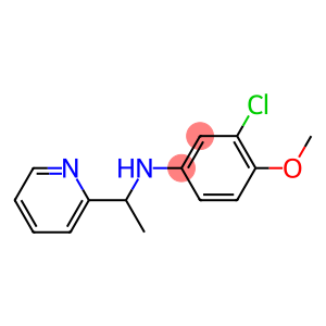 3-chloro-4-methoxy-N-[1-(pyridin-2-yl)ethyl]aniline