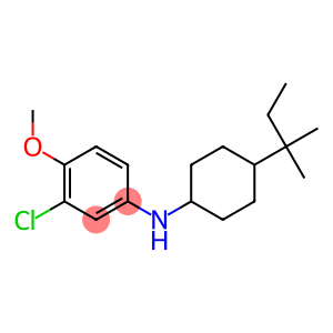 3-chloro-4-methoxy-N-[4-(2-methylbutan-2-yl)cyclohexyl]aniline