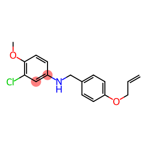 3-chloro-4-methoxy-N-{[4-(prop-2-en-1-yloxy)phenyl]methyl}aniline