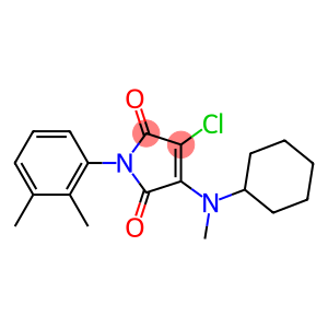 3-chloro-4-[cyclohexyl(methyl)amino]-1-(2,3-dimethylphenyl)-1H-pyrrole-2,5-dione