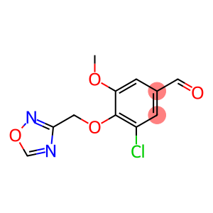 3-chloro-5-methoxy-4-(1,2,4-oxadiazol-3-ylmethoxy)benzaldehyde