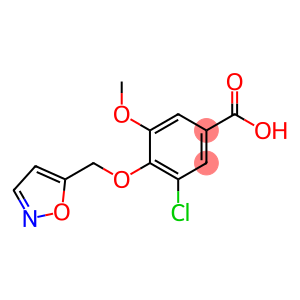 3-chloro-5-methoxy-4-(1,2-oxazol-5-ylmethoxy)benzoic acid