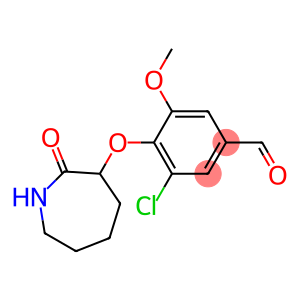 3-chloro-5-methoxy-4-[(2-oxoazepan-3-yl)oxy]benzaldehyde