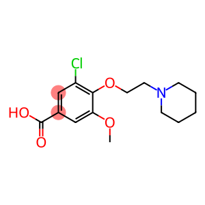 3-chloro-5-methoxy-4-[2-(piperidin-1-yl)ethoxy]benzoic acid