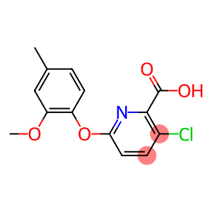 3-chloro-6-(2-methoxy-4-methylphenoxy)pyridine-2-carboxylic acid