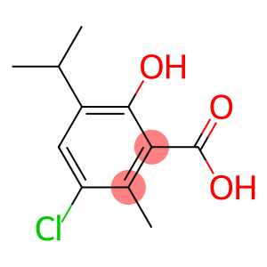 3-chloro-6-hydroxy-2-methyl-5-(propan-2-yl)benzoic acid