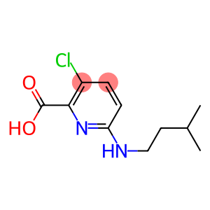 3-chloro-6-[(3-methylbutyl)amino]pyridine-2-carboxylic acid