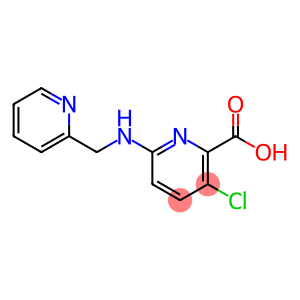 3-chloro-6-[(pyridin-2-ylmethyl)amino]pyridine-2-carboxylic acid