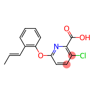 3-chloro-6-[2-(prop-1-en-1-yl)phenoxy]pyridine-2-carboxylic acid