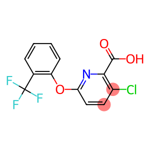 3-chloro-6-[2-(trifluoromethyl)phenoxy]pyridine-2-carboxylic acid