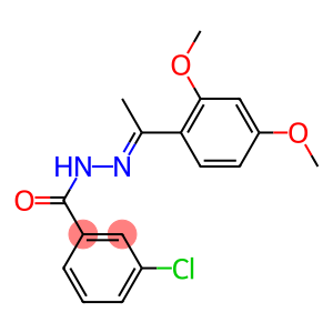 3-chloro-N'-[(E)-1-(2,4-dimethoxyphenyl)ethylidene]benzohydrazide