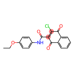 3-Chloro-N-(4-ethoxyphenyl)-1,4-dioxo-1,4-dihydronaphthalene-2-carboxamide