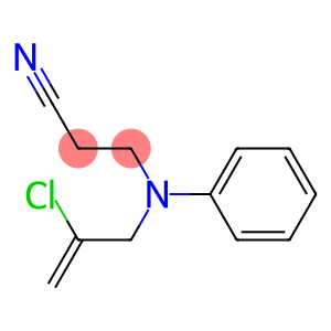 3-[(2-chloroprop-2-enyl)(phenyl)amino]propanenitrile