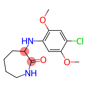 3-[(4-chloro-2,5-dimethoxyphenyl)amino]azepan-2-one