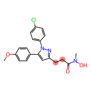 3-[1-(4-Chlorophenyl)-5-(4-methoxyphenyl)-1H-pyrazol-3-yl]-N-hydroxy-N-methylpropanamide