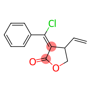 3-[1-CHLORO-1-PHENYL-METH-(E)-YLIDENE]-4-VINYL-DIHYDRO-FURAN-2-ONE