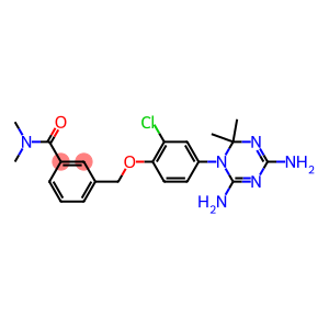 3-[2-Chloro-4-[(4,6-diamino-1,2-dihydro-2,2-dimethyl-1,3,5-triazin)-1-yl]phenoxymethyl]-N,N-dimethylbenzamide