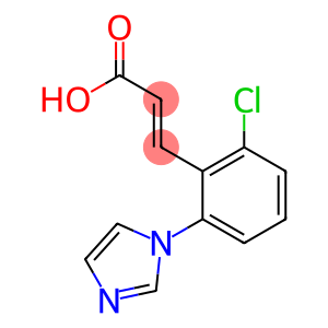 3-[2-chloro-6-(1H-imidazol-1-yl)phenyl]prop-2-enoic acid