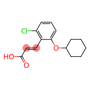 3-[2-chloro-6-(cyclohexyloxy)phenyl]prop-2-enoic acid