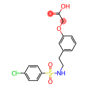 3-[2-[(4-Chlorophenylsulfonyl)amino]ethyl]phenoxyacetic acid