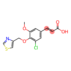 3-[3-chloro-5-methoxy-4-(1,3-thiazol-4-ylmethoxy)phenyl]prop-2-enoic acid