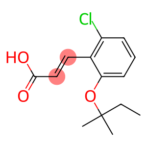 3-{2-chloro-6-[(2-methylbutan-2-yl)oxy]phenyl}prop-2-enoic acid