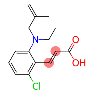 3-{2-chloro-6-[ethyl(2-methylprop-2-en-1-yl)amino]phenyl}prop-2-enoic acid