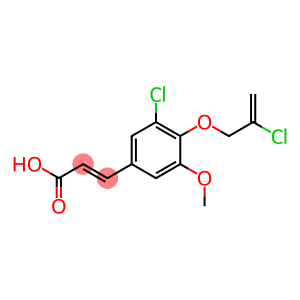 3-{3-chloro-4-[(2-chloroprop-2-en-1-yl)oxy]-5-methoxyphenyl}prop-2-enoic acid