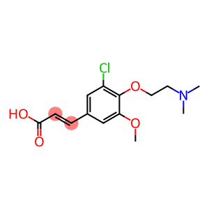 3-{3-chloro-4-[2-(dimethylamino)ethoxy]-5-methoxyphenyl}prop-2-enoic acid